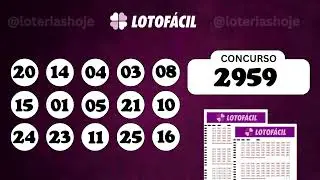 21/11 Resultado Lotof&aacute;cil 2959
