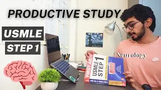 Productive Study Vlog Aesthetic| USMLE Step 1 Study Vlog Neurology | MBBS Intern