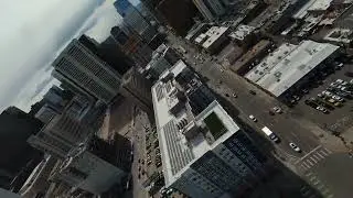 Denver downtown and Mile High stadium