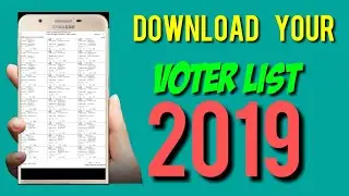 Download voter list 2019 of any states in India