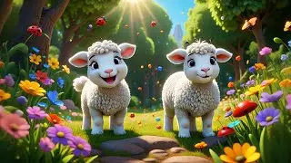 Two Fluffy Lambs Learn to Add | Basic Addition Song for | Nursery Rhymes and Early Math Learning