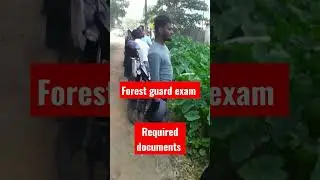Forest guard exam required document//Ossc Forester Livestock inspector admit card document #forester