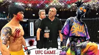 UFC 4 Neon Gamepunk против Брюса Ли Ea Sports