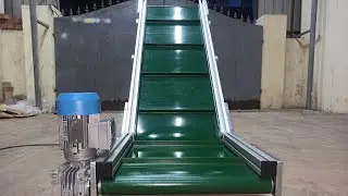 Plastic Moulding Inclined Belt Conveyor
