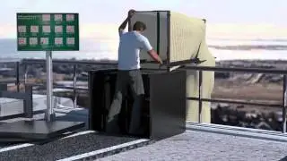 Roof Escape Chute / Dachinstallation Personenrettungsschlauch