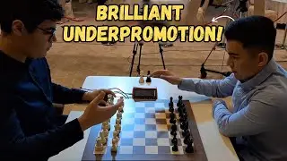 Nodirbek Abdusattorov Shocks His Opponent With a Brilliant Underpromotion!