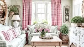 Red Gingham Farmhouse Style for Small Spaces | Martyn Lawrence Bullard Cozy Decor Tricks