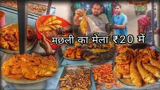 तवा पर बनता है बिहार का प्रसिद्ध मिर्ची फ्री मछली जो डेली बेचते हैं 40 kg || bihar street food ||