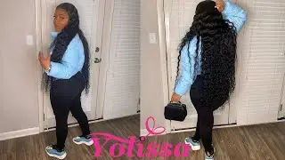 START TO FINISH 36'' WATER WAVE WIG INSTALL😍❤ | YOLISSA HAIR
