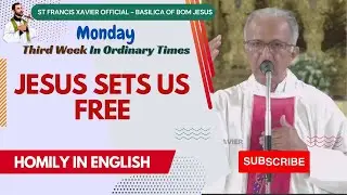 Jesus sets us free 🙏 Englishi Homily - Basilica of Bom Jesus, Old Goa #homiliesforbusypeople