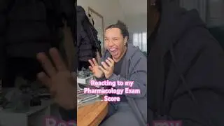 Reacting to my second pharmacology exam score #nursingstudent #nursingschool #studymotivation