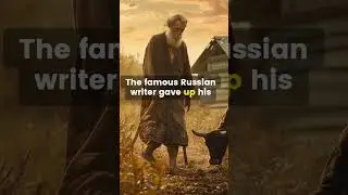 Leo Tolstoy Renounced Wealth and Lived Like a Peasant #historysdirtysecrets #hiddenhistory