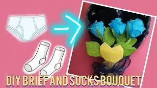 How to make a heart shaped brief and socks bouquet