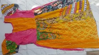 বেঁচে যাওয়া টুকরো কাপড় দিয়ে খুব সুন্দর একটি জামা বানিয়ে ফেলুন || Youk frock cutting 