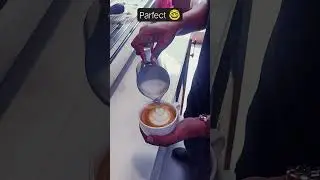 perfect latte art supportme #subscribe #coffeeart #viral #latteart #barista #coffeedecoration #like