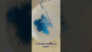 Surface tension, glitter and magic how to!