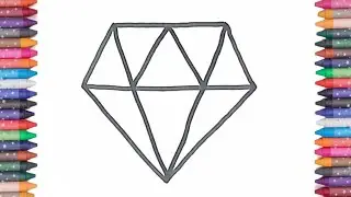 How To Draw A Diamond Step By Step 💎 Diamond Drawing Easy