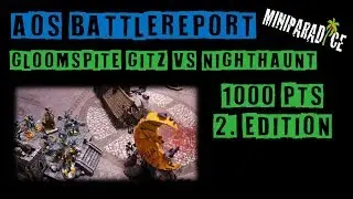Age of Sigmar Battle Report - *NEW* Gloomspite Gitz vs Nighthaunt 1000 Pkt. 2. Edition