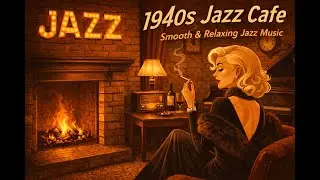 Soft 1940s Jazz | Vintage Cafe Night Ambience