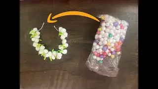 कबाड़ से कमाल | DIY Gajra from Thermocol Balls | Jasmine Gajra without Flowers | Easy Paper Craft