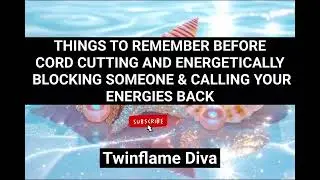 MUST DO BEFORE CORD CUTTING WITH SOMEONE. #twinflame #energy #healing #dmdf #currentenergy #reunion