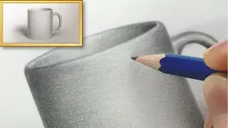 How to draw mug☕️ pencil sketch / timelapse slower version 鉛筆画