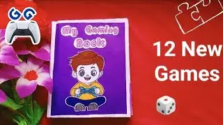 12 Games in a Book / How to make Easy Gaming Book / Cute & Funny paper Games/ Paper Game Book