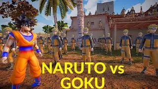 One man Army : GOKU vs 7.000 NARUTO Squad | Ultimate Epic Battle Simulator 2  | Dragon Ball Z
