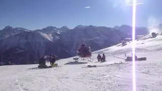 Helicopter rescue liftoff - Bettmeralp, Switzerland
