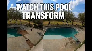 Massive Pool Cleaning Timelapse in San Angelo, TX &ndash; Full Service by Concho Valley Pools
