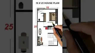 🏡 16 X 25 Small House Plan | 16 x 25 House Plan Design | 400 SQFT MAKAN KA NAKSHA | #BuildMyHome2021