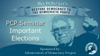 Elections You Need to Participate in as a Precinct Committee Person - PCP Seminar #PCPower