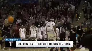 4 Troy men's basketball players head for the transfer portal