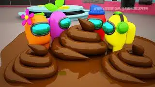 AMONG US POOP! / 0000 / IMPOSTOR POOPED EVERYWHERE! / THE FUNNIEST ANIMATIONS! / #game #memes #funny