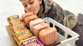 SPAM tasting, fun snowball fight, and some warm hot chocolate