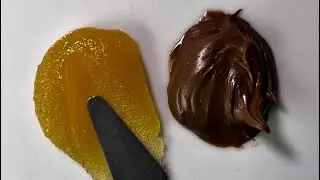 What color does mixed Food and Nutella make? #colormixing #mixingcolor #oddlysatisfying #food #asmr 