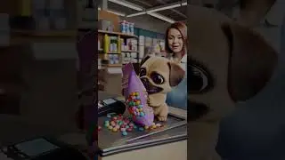 Petit Pout&rsquo;s Secret Mission! 🐶🍫 Buys Chocolate Beans to Surprise His Little Owner 💖 #Shorts #Whole