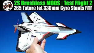 2S Brushless MODS | Test Flight #2 | Z65 Future Jet 330mm Sub-250g Twin Motor 4CH Gyro Stunts RTF