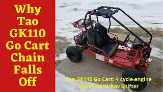Tao GK110 Go Kart drive system close up view