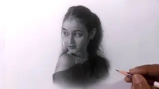 How To Draw a Realistic Portrait of a Girl - Step By Step || Rajib Manna Arts.