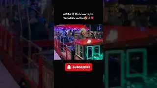 Christmas Lights Train Ride & Family Fun in America #ytshorts #christmas #lights #trending #usa