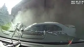 Teen crashes stolen car during intense police chase