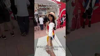 my bf buys everything I touch at the One PiecexMiniso pop up! #miniso #onepiece @miniso.official