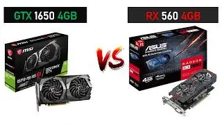 GTX 1650 vs RX 560 - i5 9400F - Gaming Comparisons