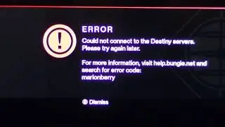 Destiny MarionBerry Code error FIX