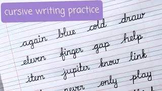 Cursive handwriting (a to z) words writing practice || handwriting || cursive writing for kids