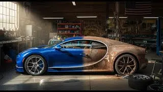 ASMR Car Restoration! Full Restoration of a Bugatti Vision Gran Turismo from Amazon forest