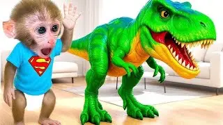 Monkey Baby Shark | Nursery Rhymes & Kids Songs |Bobby Kids Songs #monkey #monkeybaby #animalshome