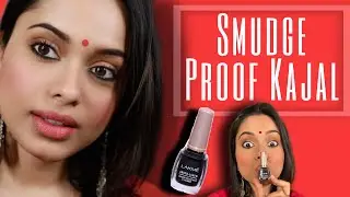 Smudge Proof Kajal Routine | Easy Indian Makeup Look | How to apply thick Kajal | Everyday Desi Look
