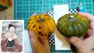 Let's get literary! Painting a cozy watercolour bookshelf bookmark full of books